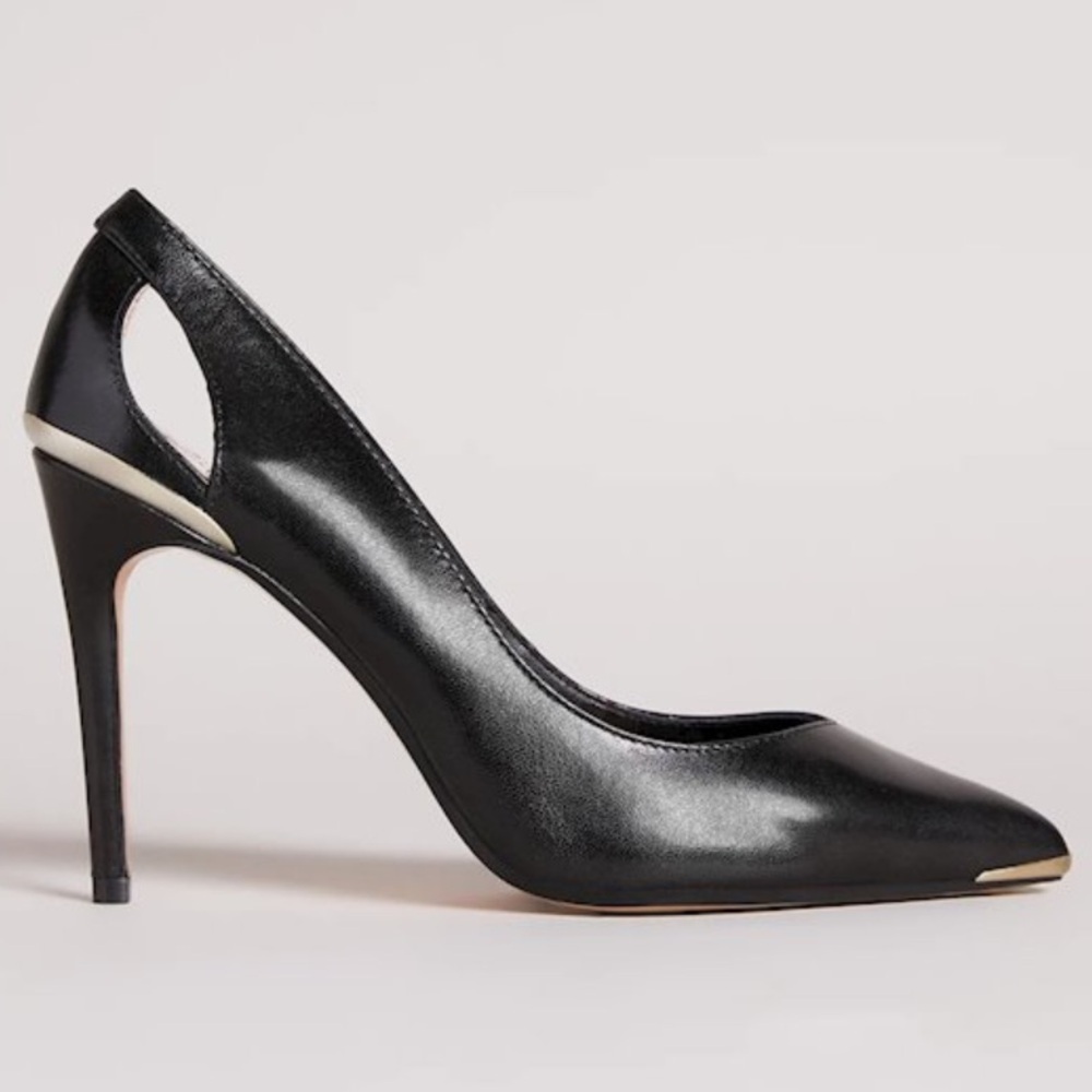 Ted Baker Latefa Black Stiletto Heels - Picture 2 of 7